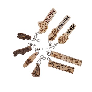Wooden Keychains – Choose Your Design (+ Free Personalization on Select Styles)