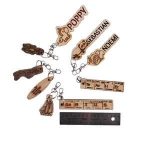 Wooden Keychains – Choose Your Design (+ Free Personalization on Select Styles)