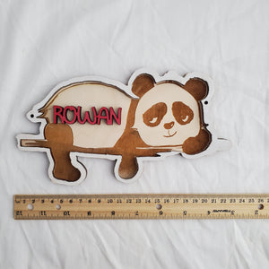 Personalized Kids’ Name Signs in Fun Shapes — Dinosaur, Panda, Unicorn, Sloth, & More
