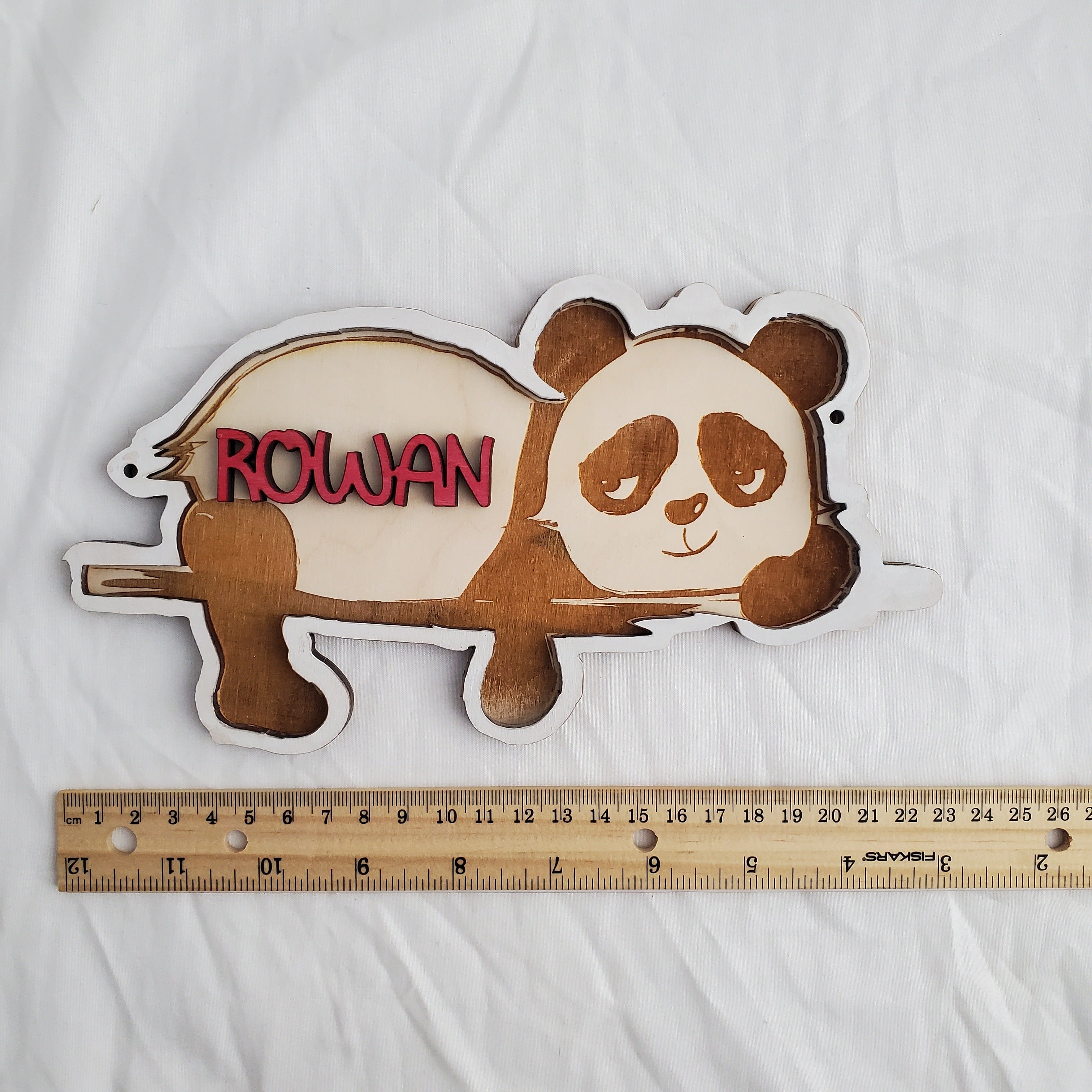 Personalized Kids’ Name Signs in Fun Shapes — Dinosaur, Panda, Unicorn, Sloth, & More