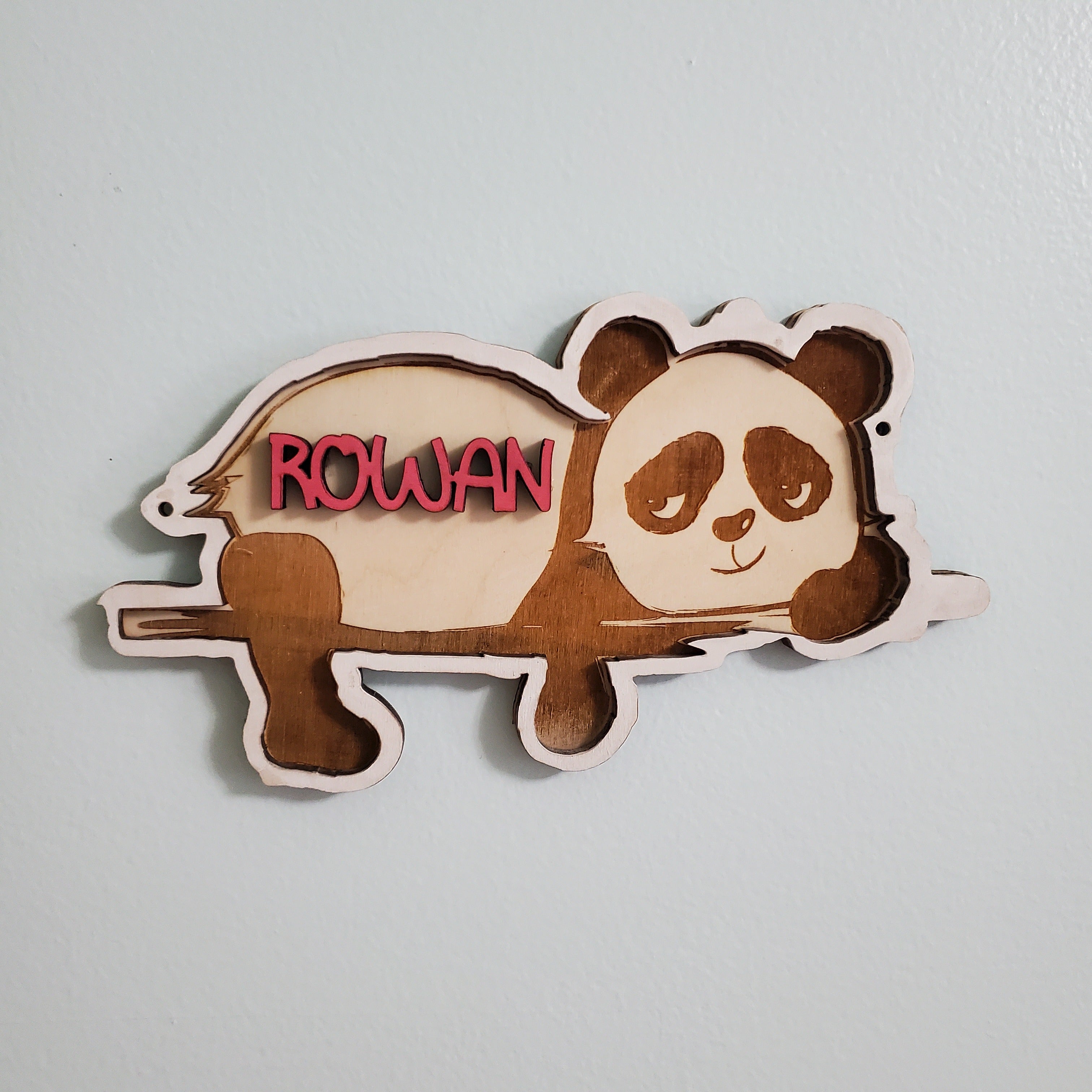 Personalized Kids’ Name Signs in Fun Shapes — Dinosaur, Panda, Unicorn, Sloth, & More