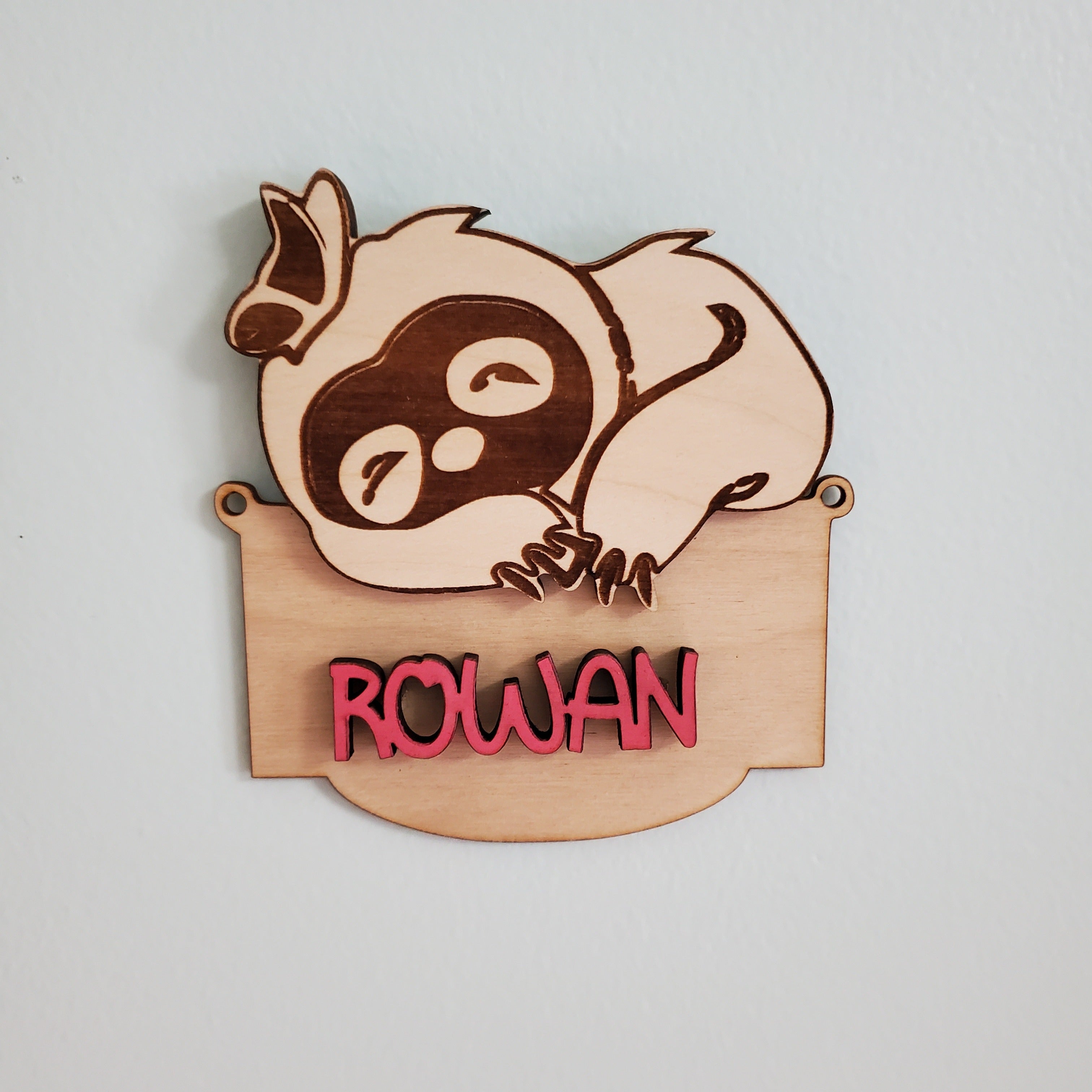 Personalized Kids’ Name Signs in Fun Shapes — Dinosaur, Panda, Unicorn, Sloth, & More