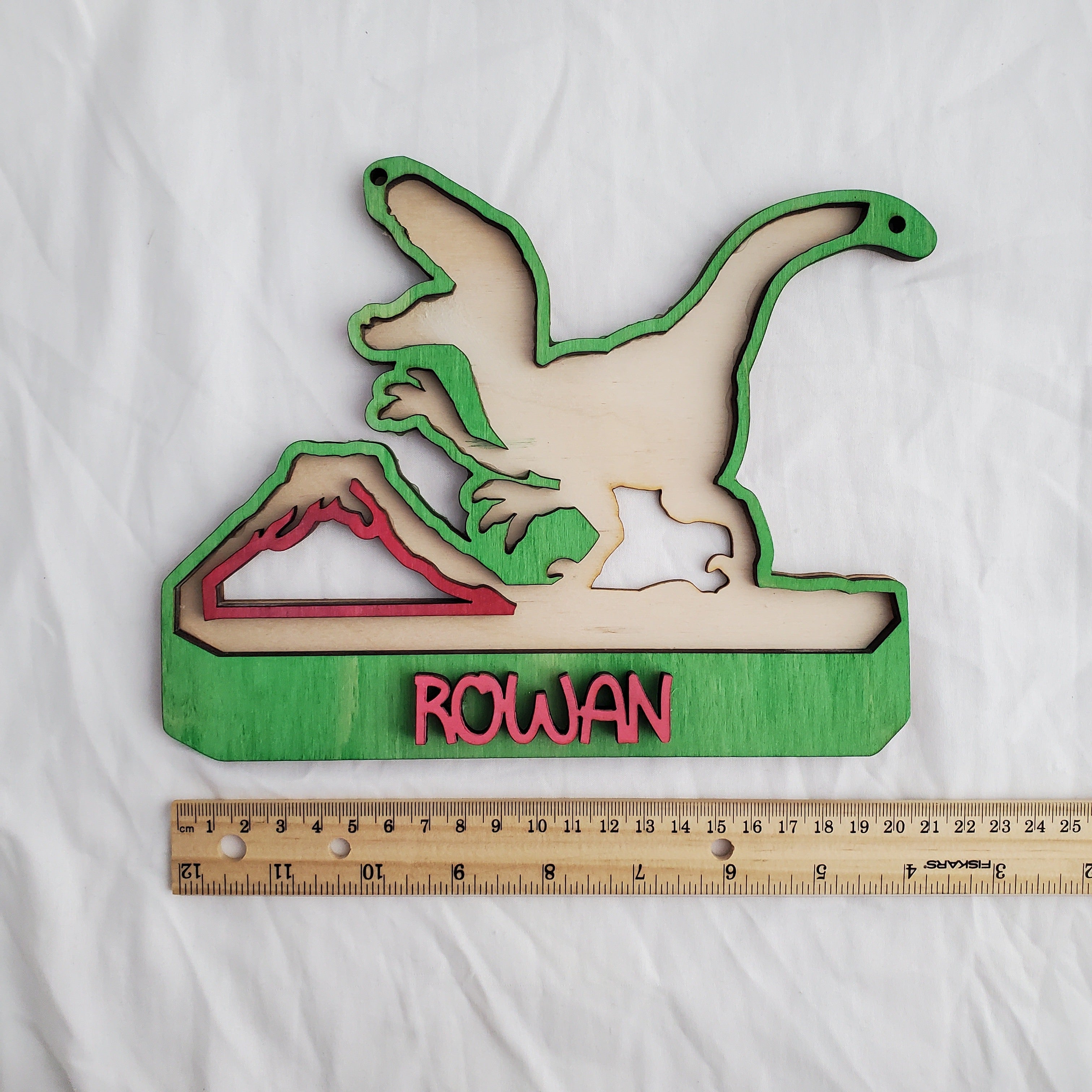 Personalized Kids’ Name Signs in Fun Shapes — Dinosaur, Panda, Unicorn, Sloth, & More
