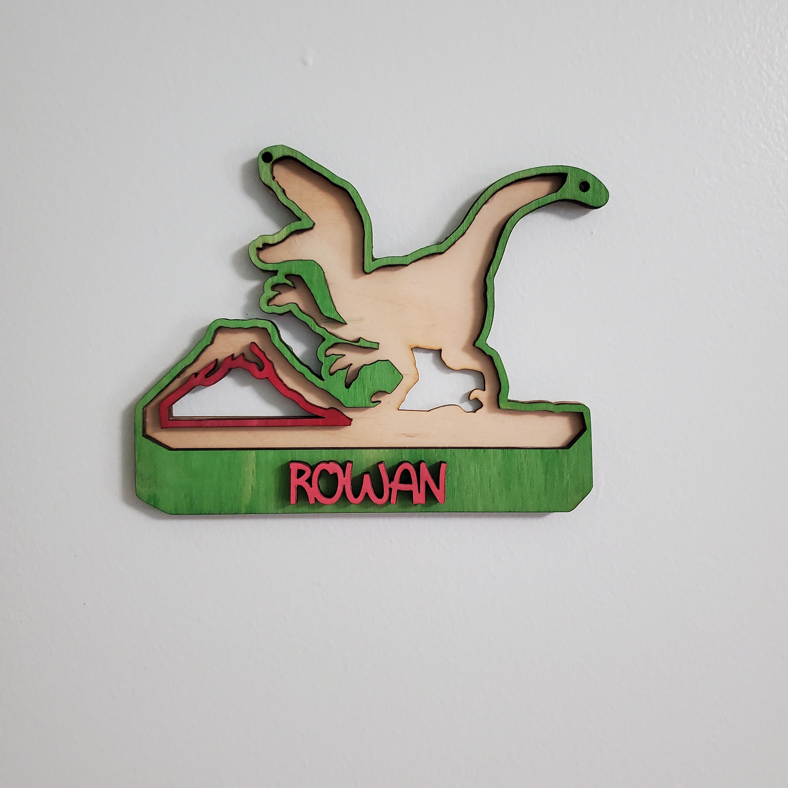 Personalized Kids’ Name Signs in Fun Shapes — Dinosaur, Panda, Unicorn, Sloth, & More