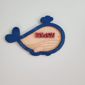 Personalized Kids’ Name Signs in Fun Shapes — Dinosaur, Panda, Unicorn, Sloth, & More