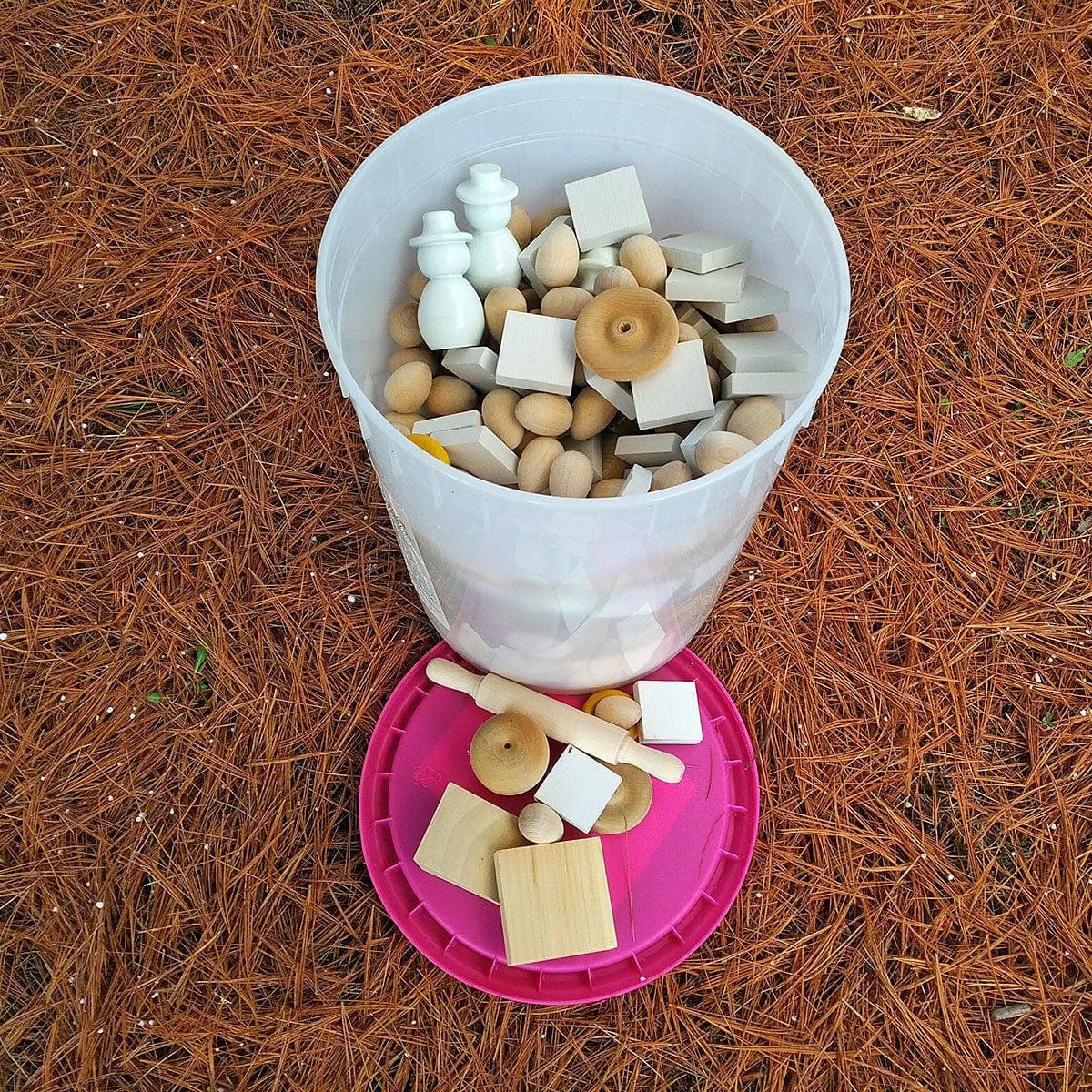 Toy Maker of Lunenburg Child care Products Bucket of Loose Parts