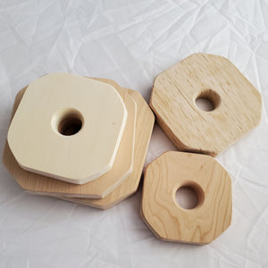 Natural Wood Stacking Toy