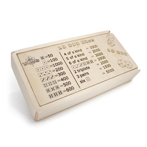 Toy Maker of Lunenburg Game 10,000 Dice Game with Tray Box