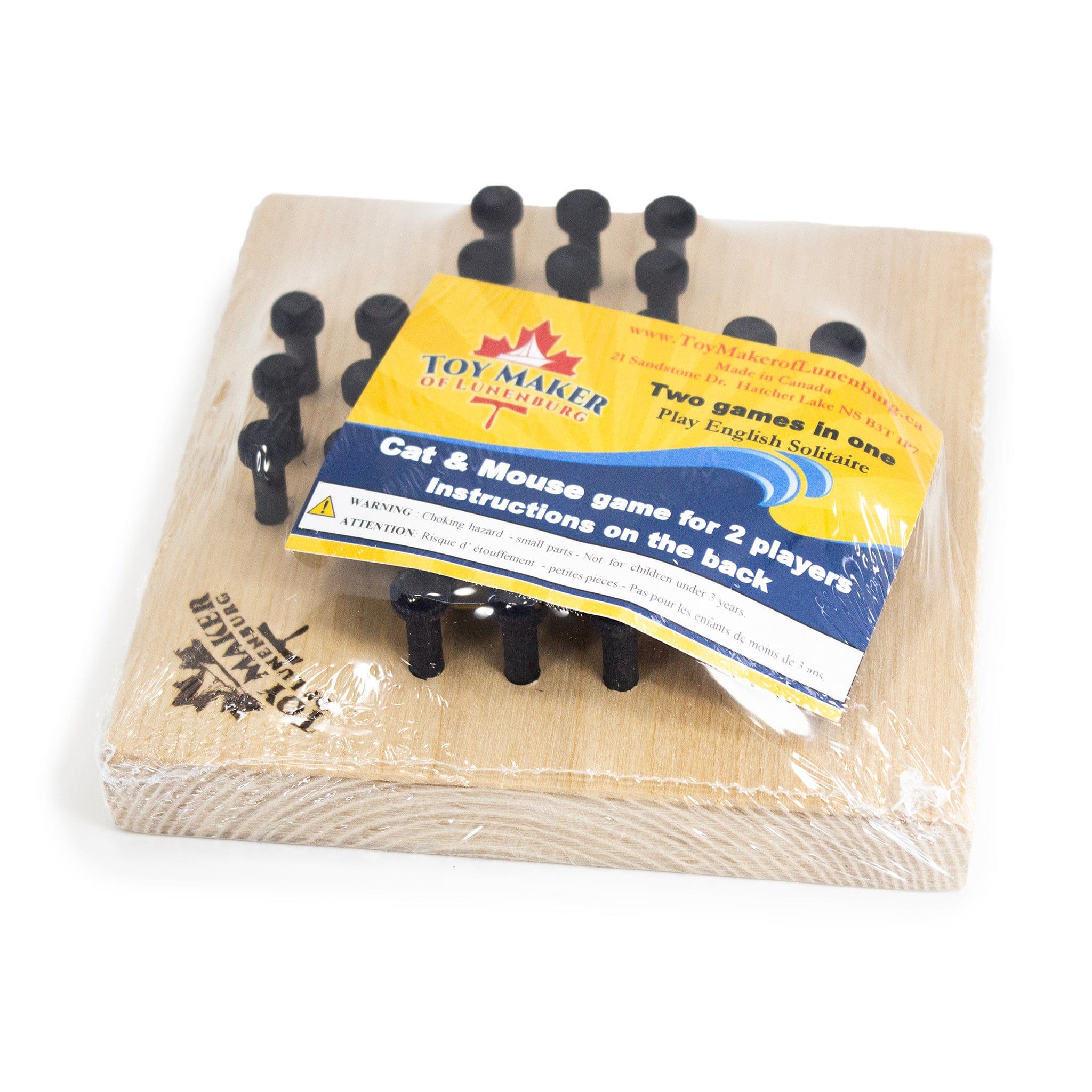 Toy Maker of Lunenburg Game Cat & Mouse, English Solitaire Game