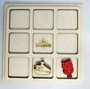 Toy Maker of Lunenburg Game Lobster & Boat Tic Tac Toe Game