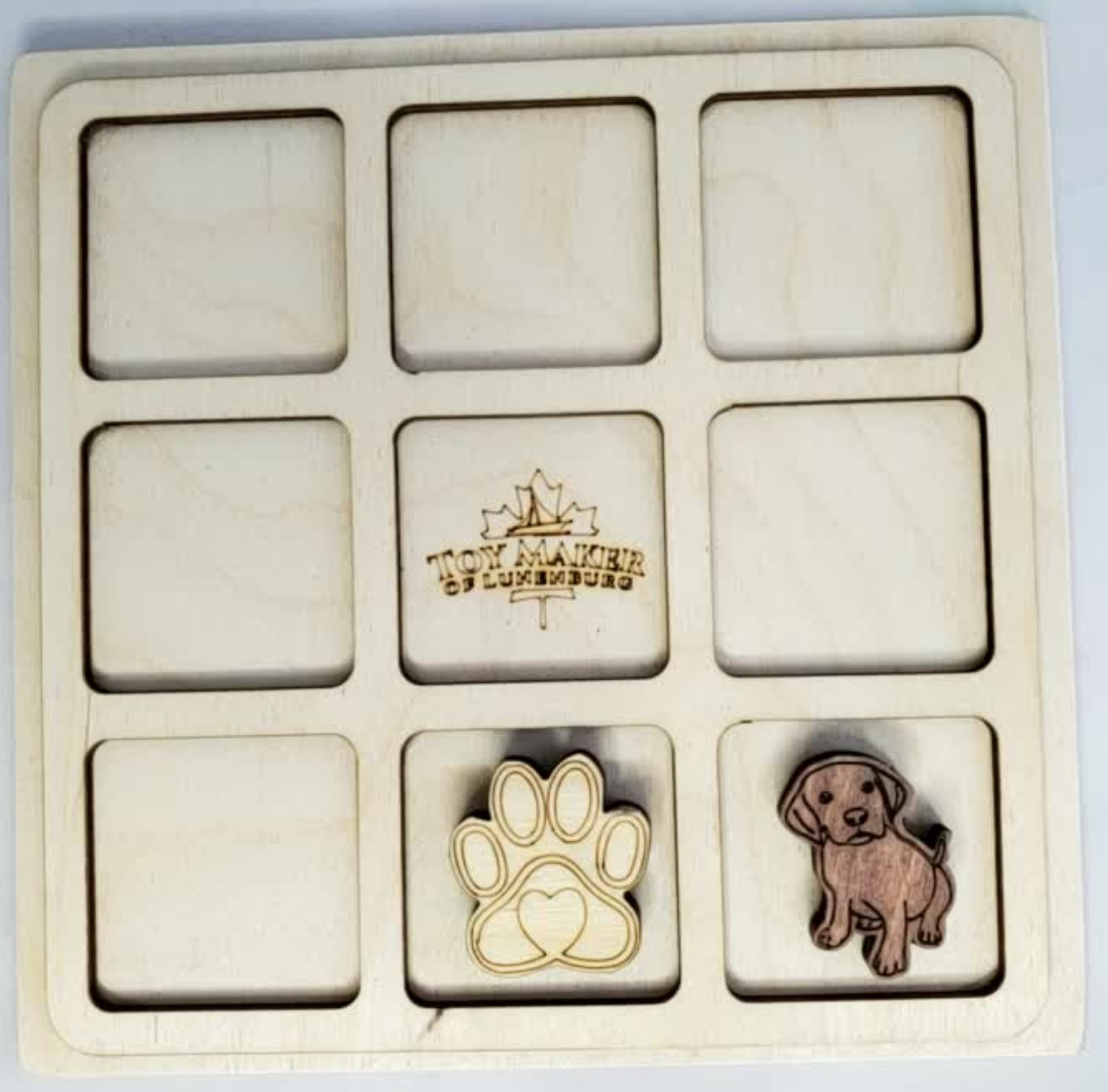 Toy Maker of Lunenburg Game Puppy & Paw Tic Tac Toe Game