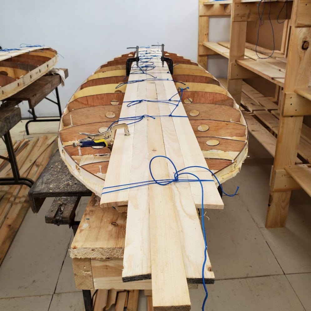 Toy Maker of Lunenburg Toys Custom Wooded Paddleboard