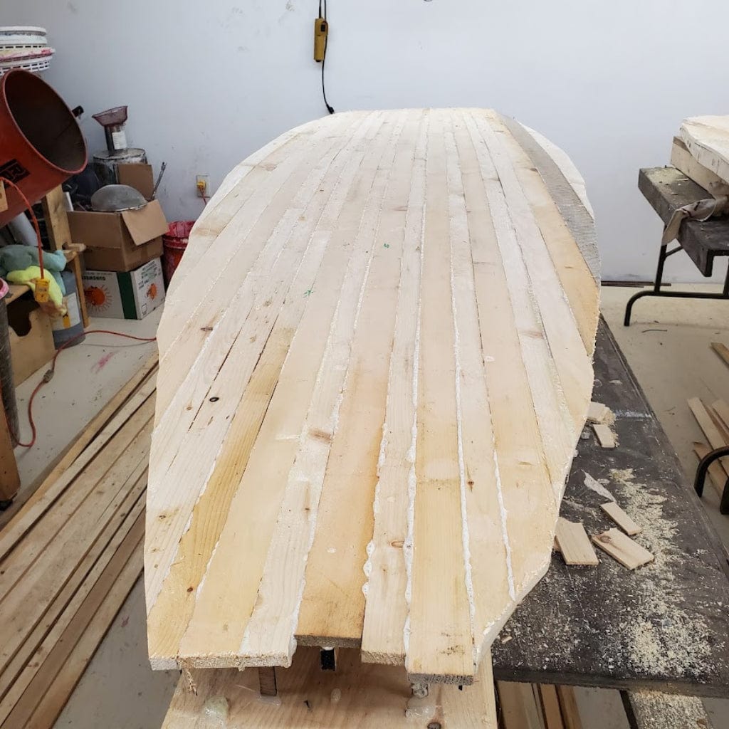 Toy Maker of Lunenburg Toys Custom Wooded Paddleboard