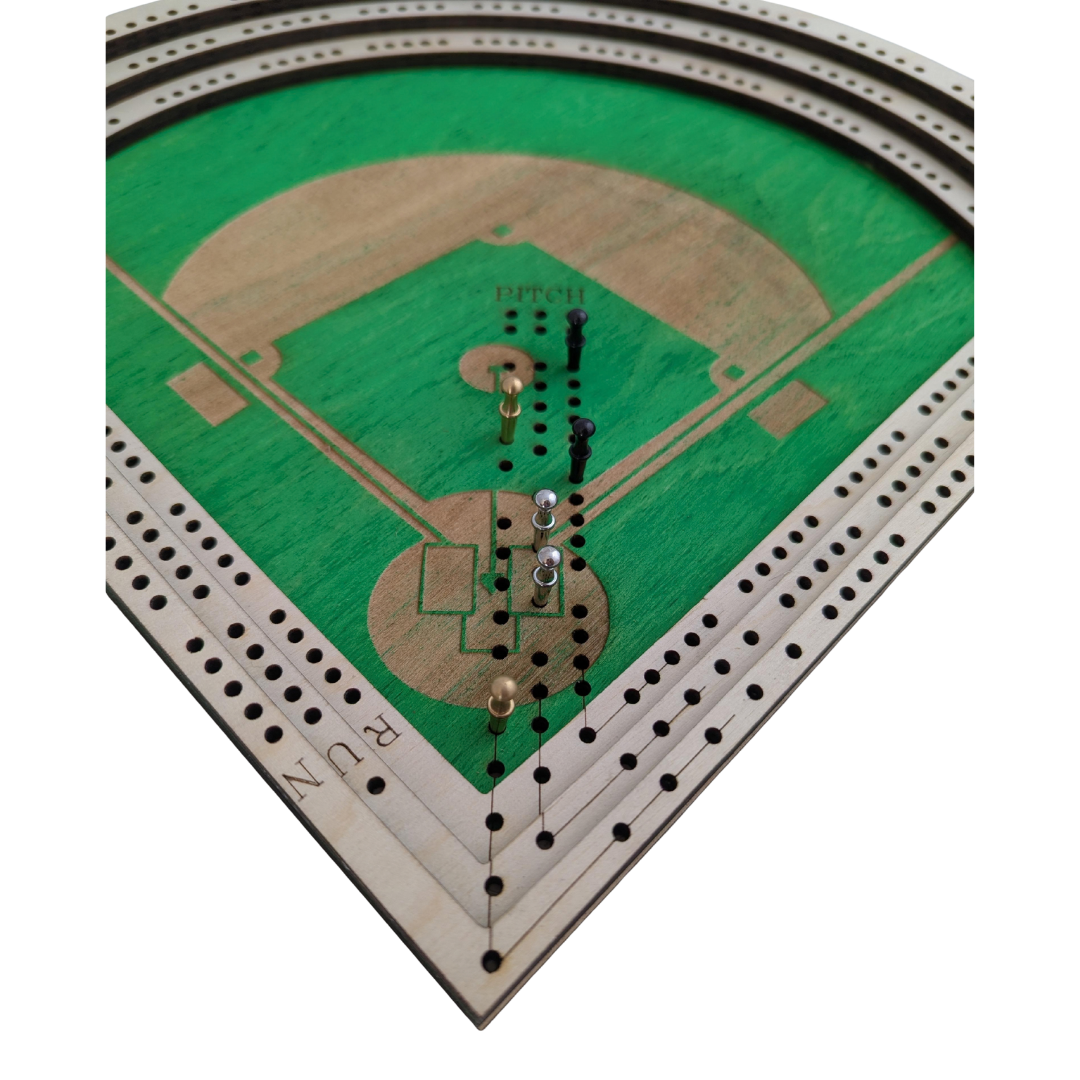 Sports Cribbage Board for Game Night – Hockey or Baseball