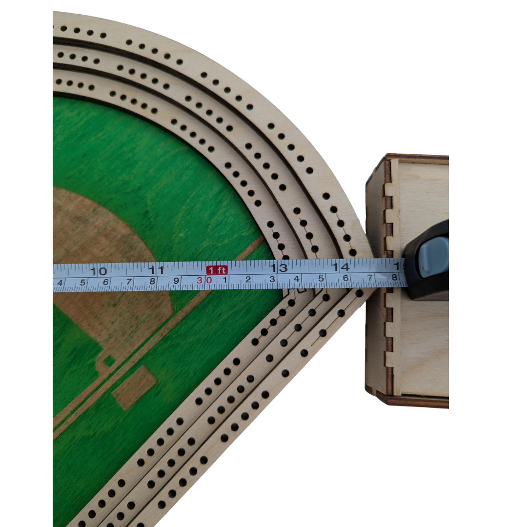 Sports Cribbage Board for Game Night – Hockey or Baseball