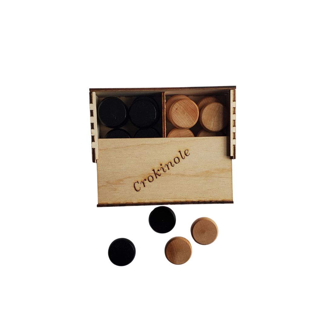Crokinole Board Game for Family Game Night – 3 Games in 1