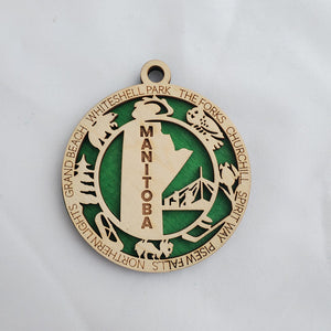 Canadian Province Ornament & Territory – A Wooden Tribute to Your Corner of Home