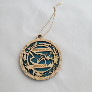 Canadian Province Ornament & Territory – A Wooden Tribute to Your Corner of Home