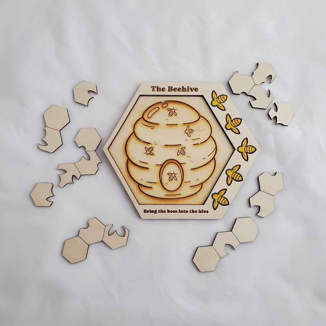 Wooden Animal Jigsaw Puzzles for Screen-Free Fun – 4 Designs