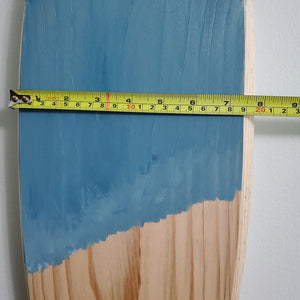 Engraved Wooden Surfboard Wall Decor – Turtle Design