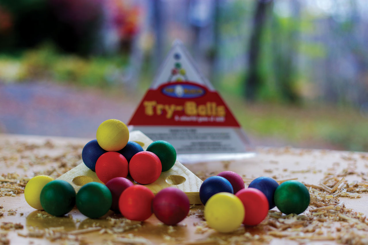 Image of try-balls brain teaser.