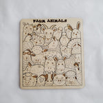 Wooden Animal Jigsaw Puzzles for Screen-Free Fun – 4 Designs 10