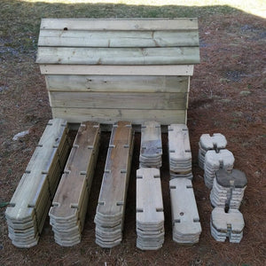 100 Piece Timber Boards Set with Case