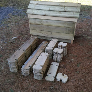 60 Piece Timber Boards Mini Set with Case