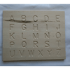 Upper and lower case letters on each side