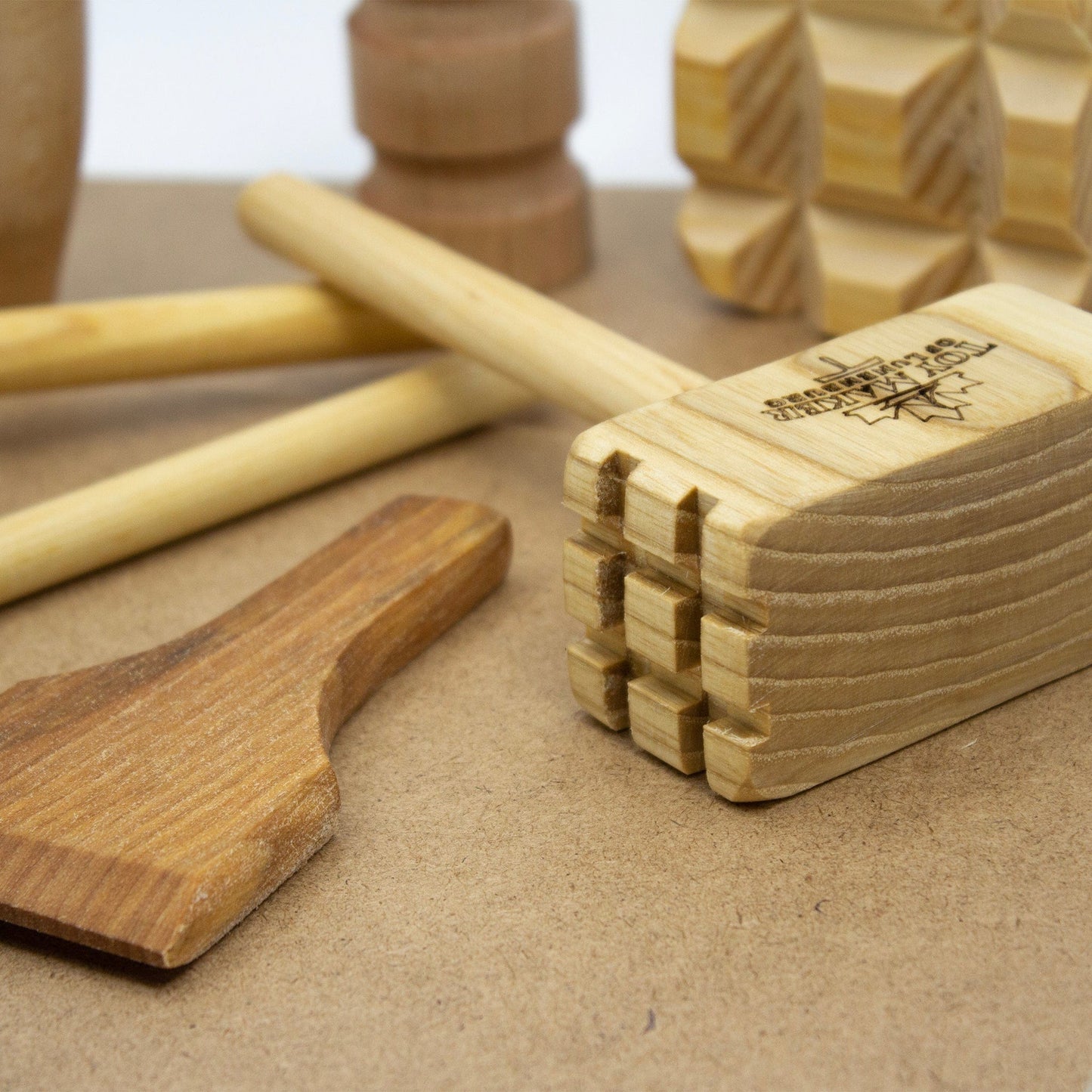 Toy Maker of Lunenburg Child care Products Wooden Tools for Dough and Clay Play