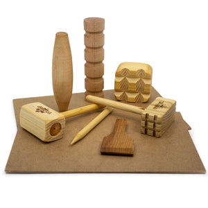 Toy Maker of Lunenburg Child care Products Wooden Tools for Dough and Clay Play