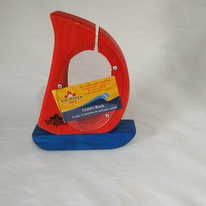 Sailboat coin bank