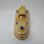 Wooden Paddle Toy Boat 4