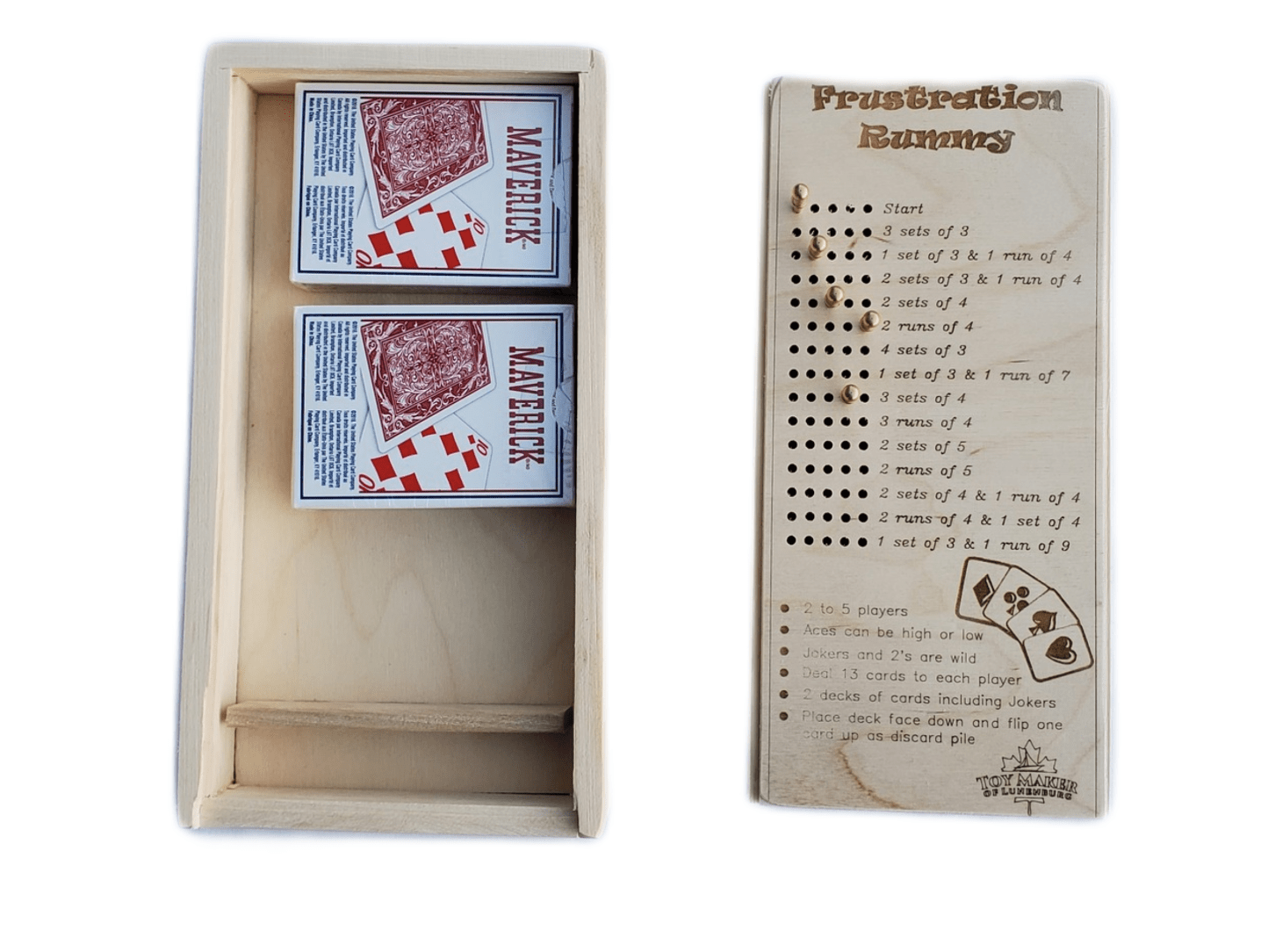 Frustration Rummy Card Game with Storage Box - Toy Maker of Lunenburg