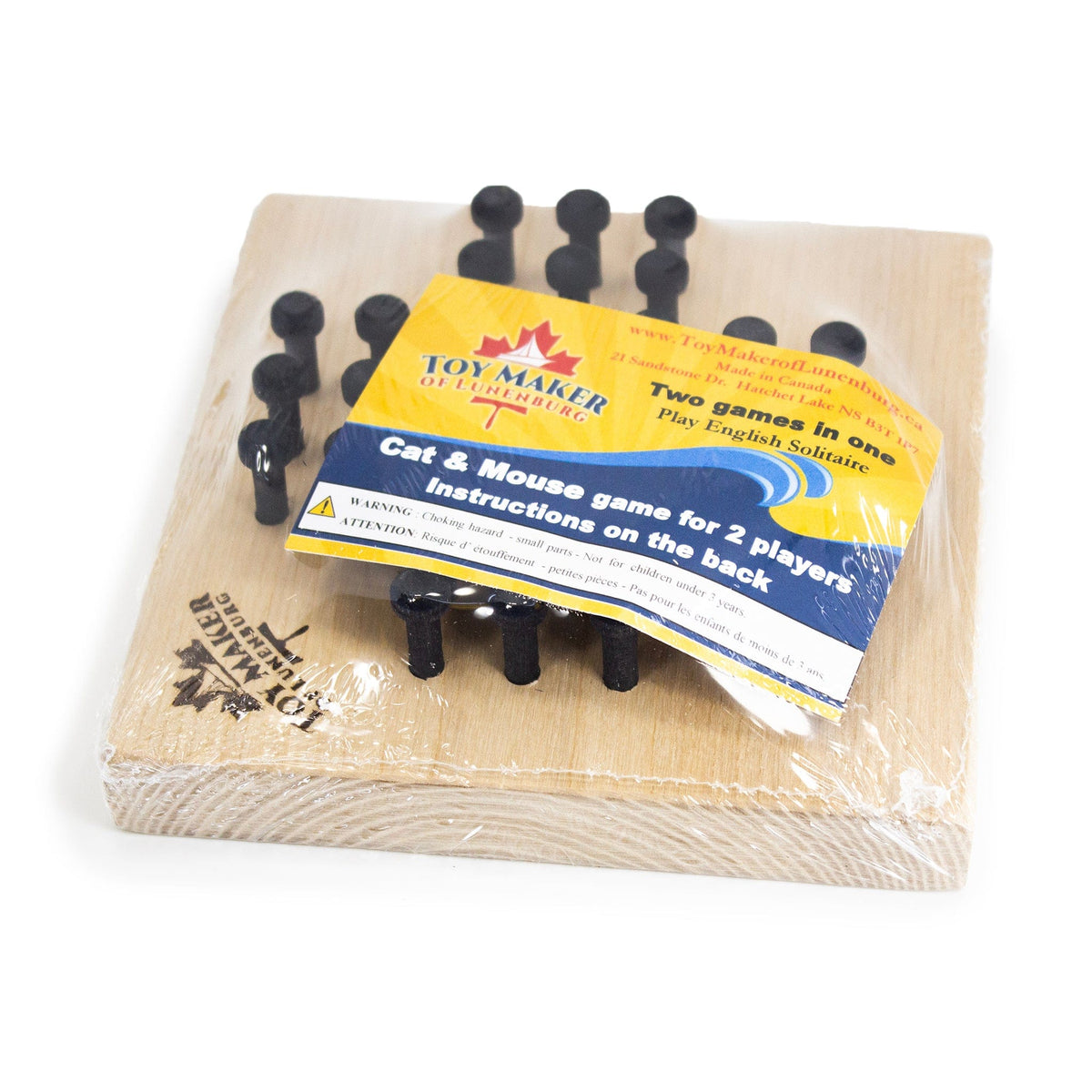 Toy Maker of Lunenburg Game Cat & Mouse, English Solitaire Game