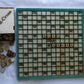 Word-Cross game made from plywood