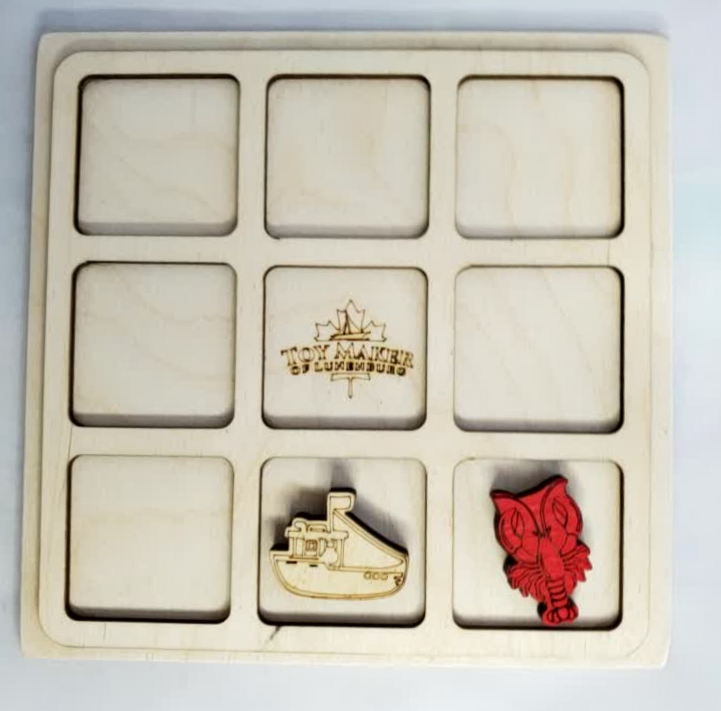 Toy Maker of Lunenburg Game Lobster & Boat Tic Tac Toe Game