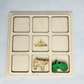 Toy Maker of Lunenburg Game Tractor & Cow Tic Tac Toe Game