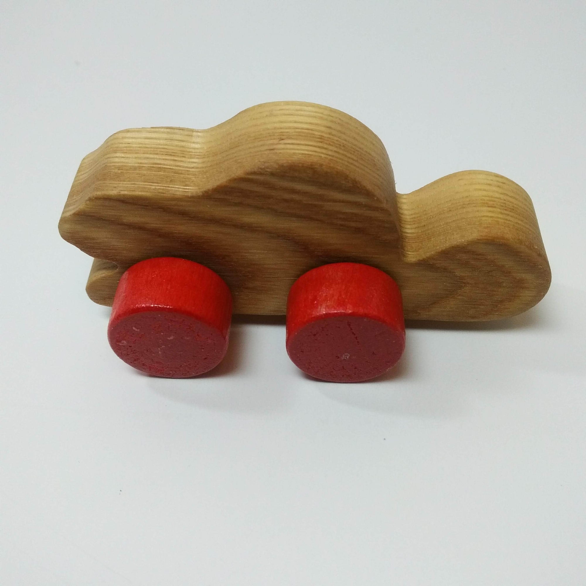 Wooden beaver with wheels