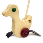 Toy Maker of Lunenburg Push Toy Duck with Flapping Feet Wooden Push Toy 4