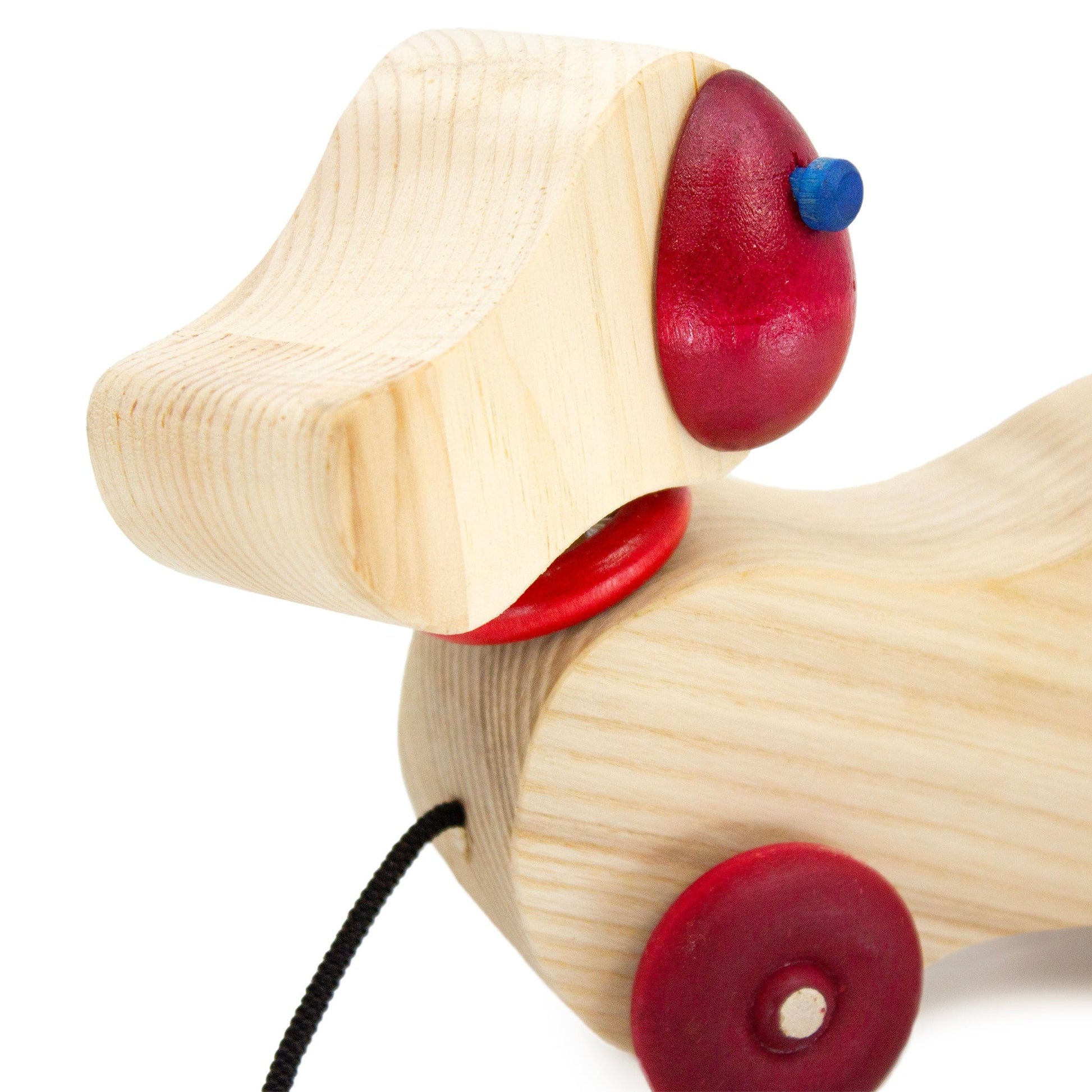 Toy Maker of Lunenburg Push/Pull Toy Wooden Dog Pull Toy