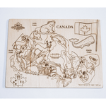 Toy Maker of Lunenburg Puzzle Kids Canada Map Puzzle with Native Animals 2