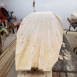 Toy Maker of Lunenburg Toys Custom Wooded Paddleboard