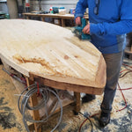 Toy Maker of Lunenburg Toys Custom Wooded Paddleboard 9