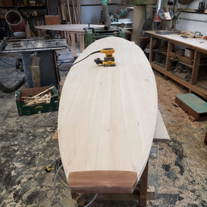 Toy Maker of Lunenburg Toys Custom Wooded Paddleboard