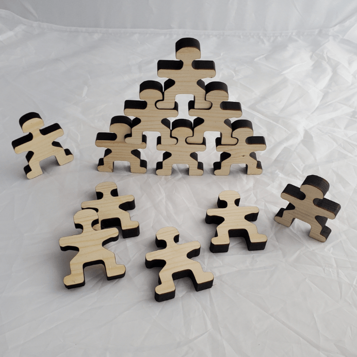 Toy Maker of Lunenburg Toys & Games Wooden Friends Stacking Pieces Set